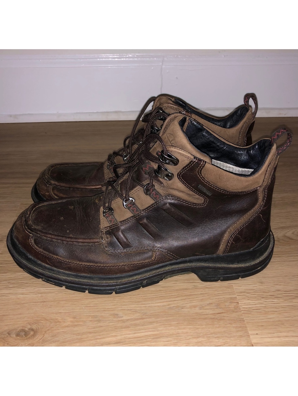 CLARKS GORE-TEX GTX BROWN LEATHER HIKING TRAIL WORK BOOTS MENS SIZE 11